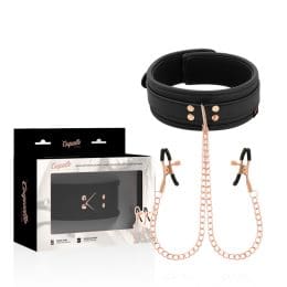 COQUETTE - CHIC DESIRE FANTASY NIPPLE CLAMP NECKLACE WITH NEOPRENE LINING 2